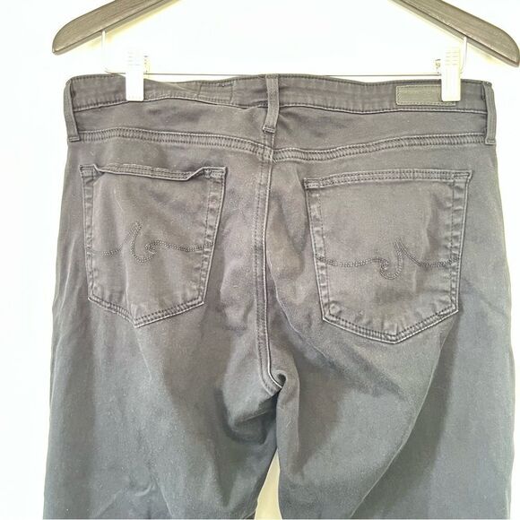 AG‎ Adriano Goldschmied Black Prima Crop Mid Rise Cigarette Jeans - Picture 9 of 15